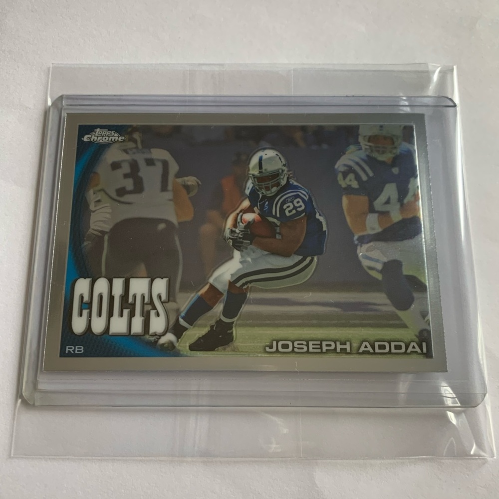Joseph Addai β10 Topps Chrome Card